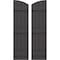 Ekena Millwork Americraft 4-Board (3 Batten) Wood Joined Board-n-Batten Shutters w/Ellipt Top, ARW401BE414X77SMH, PR ARW401BE414X77SMH - alternate 1